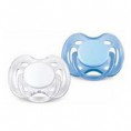 Kit 2 Chupetas Avent 0-6m Azul ou Rosa